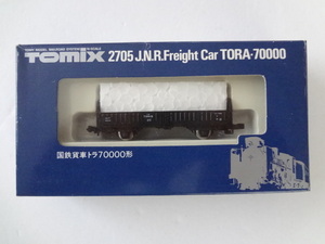 美品 ★TOMIX 2705 国鉄 JR 貨車 トラ70000形 鉄道模型 Nゲージ トミックス 送料140円