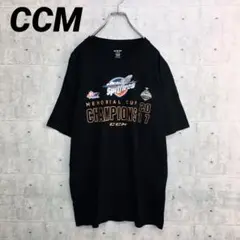 x0377 CCM Tシャツ 黒 L 綿100 メキシコ製