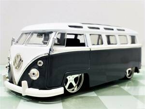 ■JADA TOYS 1/24 1962 VW BUS GRAY■バス