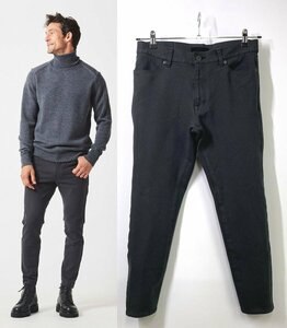 【23AW 定価3.3万円】Junhashimoto ジュンハシモト 5POCKET WARM PANTS ウォームパンツ 3 ブラック 黒 ストレッチ