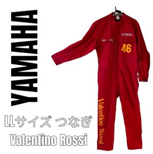 YAMAHA ヤマハ　ヴァレンチーノロッシ　Valentino Rossi つなぎ　作業着　オートレーサー　レッド　赤　LLサイズ