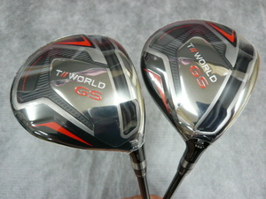 HONMA ホンマ TOUR WORLD ツアーワールド GS FW 3W 15° & 5W 18° 2本セット 純正カーボン SPEEDTUNED 48 (R) 日本 カバー無し 未使用品