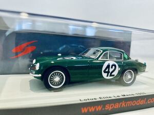 【送料無料】1/43 Spark Lotus Elite ロータス エリート #42 J.Clark-J.Whitmore Le Mans 1959