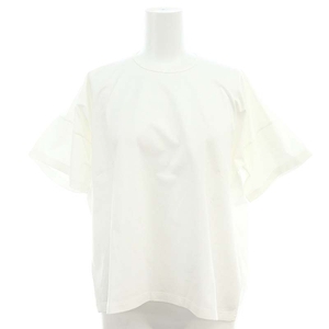 ジルサンダー JIL SANDER クルーネック半袖Tシャツ プルオーバー S 白 ホワイト ■SH /SY ■OS レディース