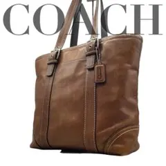 COACH トートバッグ ステッチ チャーム F11201 レザー