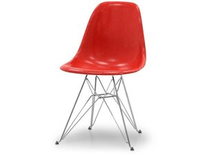 送料無料 新品 MODERNICA ファイバーグラス サイドシェルチェア レッド 赤 デスクチェア