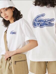 LACOSTE ラコステ　オーバーサイズ バック プリント Tシャツ　5