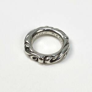 Chrome Hearts / クロムハーツ SCRL BAND スクロールバンドリング 5.5号 SSM4463 シルバー925 SCROLL BAND RING 指輪 ピンキーリング