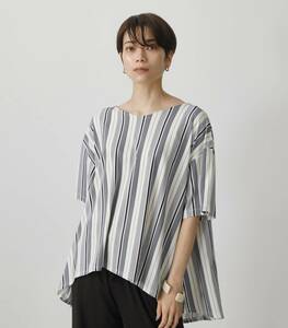 美品 AZUL BY MOUSSY アズールバイマウジー 21SS GLOSSY COOL V HEM PO グロッシークールVヘムプルオーバー Tシャツ M 250ESH80-333D