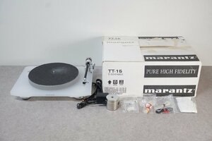 [QS][H4547714] 美品 Marantz マランツ TT-15S1 ターンテーブル レコードプレーヤー カートリッジ/取扱説明書 等付属