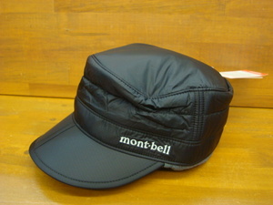 新品mont-bell(モンベル) エクセロフト ワークキャップBK(ブラック) M