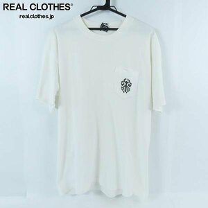 ☆CHROME HEARTS/クロムハーツ USA製 ダガー/ホースシュープリント 胸ポケット 半袖Tシャツ L /LPL