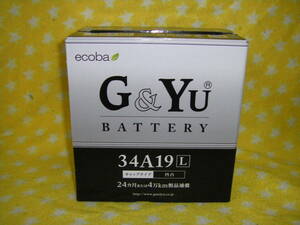 G＆Yu　エコバシリーズ　ecoba　３４Ａ１９Ｌ 　( 26A19L 28A19L 30A19L と同サイズで高容量品） 