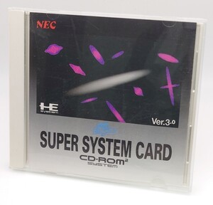 【R1-754】 NEC PCエンジン スーパーシステムカード Ver3.0 箱 説明書 付き PCE CDROM2 SYSTEM 動作確認済み 