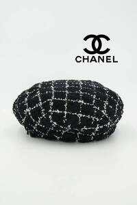 CHANEL シャネル ツイードベレー帽 size M 0415495