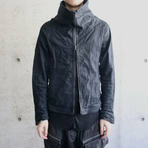 22SS美品 定価56100円 JULIUS ユリウス ハイネック ブルゾン ジャケット size2 M incarnation 777BLM2１-BK rick owens yohji yamamoto