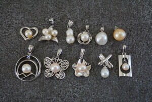 C1026 アコヤ真珠など 本真珠 ネックレス ペンダント ヴィンテージ パール アクセサリー 大量 まとめて おまとめ まとめ売り SILVER含む