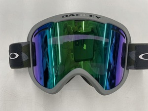 オークリー OAKLEY 【良品】スノーゴーグル グレー レンズ：緑・青・紫系 Oフレーム