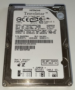 ■ HITACHI ／ 日立 2.5インチ 内蔵HDD ★HTS424040M9AT00 ★ATA100 (40GB 9.5mm) ★送料全国一律777円■