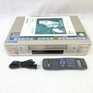【中古品/現状品/純正リモコン】Panasonic　パナソニック　NV-SB770　VHSデッキ　（VHSレコーダー）　外付け地デジチューナー対応