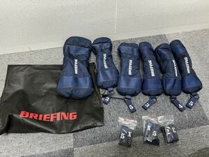 送料無料 希少 美品 BRIEFING GOLF ブリーフィング ヘッドカバー ドライバー フェアウェイウッド ユーティリティ