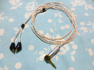 Sony XBA H3 H2 XBA A1 A2 A3 Z5 MMCX ケーブル 102SSC 3.5mm3極 2.5mm4極 (カスタム対応可能) Shure Campfire Audio スプリッター