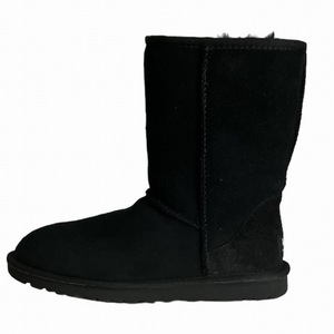 アグ UGG ムートン ブーツ 黒 ブラック 23cm レディース