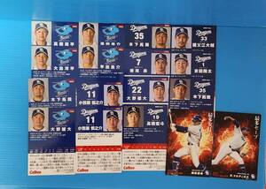 [送料無料]2020～2022年プロ野球チップスカード☆球団別☆中日ドラゴンズ　17枚