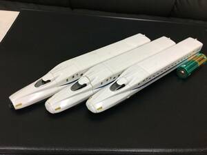 ★ジャンク品★ジオラマに！「Nゲージ縮尺　N700系新幹線　３両セット」JR東海 　JR西日本　JR九州（D-1保管）