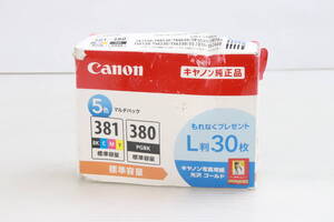 1円～/未使用品★2025.11 Canon キャノン PIXUS ピクサス BCI-381＋380/5MP 5色マルチパック 純正品 インクタンク L判30枚入 D852