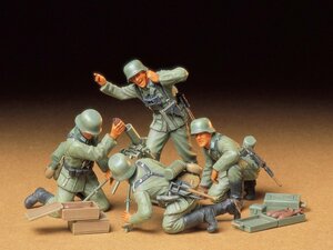 タミヤ 35193 1/35 ドイツ歩兵 迫撃砲チームセット 