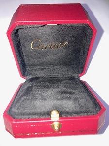 送料無料【美品】 カルティエ Cartier 空き箱 ジュエリーケース 　リングケース　アクセサリーケース BOX リング用　2501192