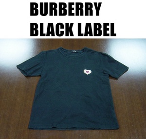 バーバリーブラックレーベルＴシャツ/BURBERRY BLACK LABEL ティーシャツ/サイズ２/黒