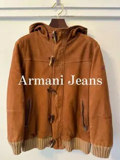 Armani Jeans 90s Mouton Jacket Leather