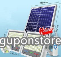 強くお勧め★ソーラーライト街灯 LED投光器*2 屋外用 防水 高輝度 照明 バッテリー残量表示 防犯ライト庭用 ガーデンライト駐車場 4000W