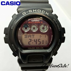 【可動品】カシオ CASIO G-ショック 腕時計（3179） GW-6900ソーラー　ブラック バックライト　点灯不良　ジャンク品