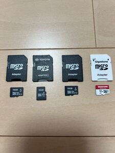 ⑤microSDカード　4枚セット　ドラレコ　32GB 1枚　16GB 3枚 マイクロSDカード　 SDカード　送料無料