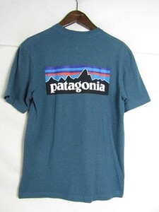 Patagonia　パタゴニア メンズ・P-6ロゴ・レスポンシビリティー Tシャツ 39174　XSサイズ　ブルー