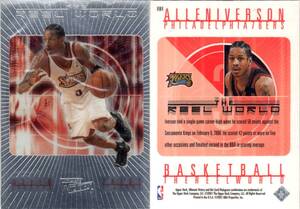 ★4枚セット★ Allen Iverson 00-01 Ultimate Victory The Reel World 1:11, Ultimate Powers 1:23, Victory #153, #251