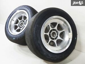 ●ENKEI エンケイ FORMULA フォーミュラ 13インチ 実測値 10J ＋10 センターロック 軽量 ホイール 2本セット タイヤ付 競技用 即納