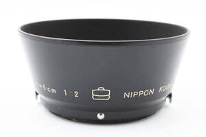 【美品】 Nikon S 用 Hood NIKKOR 5cm F2 ニコン S 用 フード ニッコール 5/2 日本光学 Nippon Kogaku 【動作確認済み】 #6773