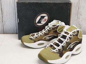 【タグ付き】【美品】Reebok ×mita sneakers×BAPE/スニーカー/QUESTION MID BAPE /リーボック/ミタスニーカーズ/ベイプ/BD4232/27cm