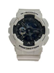 CASIO◆クォーツ腕時計・G-SHOCK/デジアナ/WHT