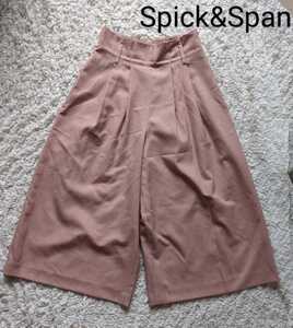 Spick&Span スピック＆スパン●ワイドパンツ ピンクベージュ 38