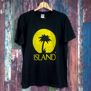 送込　Island Records　クリス ブラックウェル　半袖Tシャツ　黒　XLサイズ 