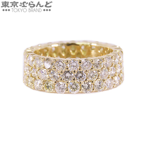 101751294 クイーン Queen パヴェ ダイヤモンド リング イエローゴールド K18YG D総5.00ct 12.5号相当 指輪 レディース 仕上済