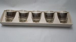 中古品!!　◇Trade Mark Shintoyo Glass ウィスキーグラス 5点セット 　 ※Ys　