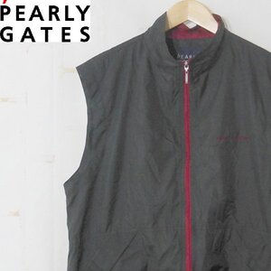 パーリーゲイツ ゴルフ PEARLY GATES GOLF■ジップベスト■5■ブラック ※NK4119140