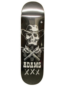 新品☆即決 BLACK LABEL SKATES ブラックレーベル JASON ADAMS プロモデル SIX GUN SIZE:8.5x32.125.antihero creature krooked 