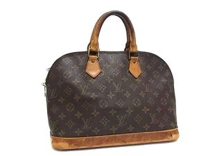 1円 LOUIS VUITTON ルイヴィトン M51130 モノグラム アルマ ハンドバッグ トートバッグ レディース メンズ ブラウン系 BI7904